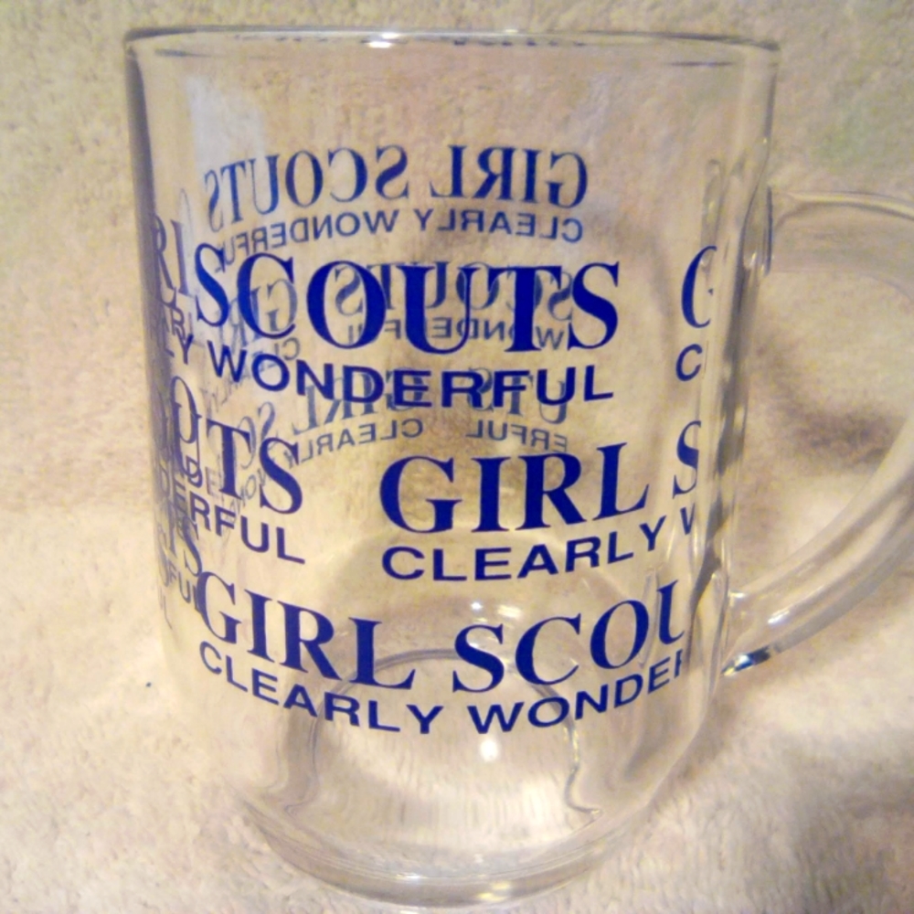 Vintage Glass Girl Scouts Mug